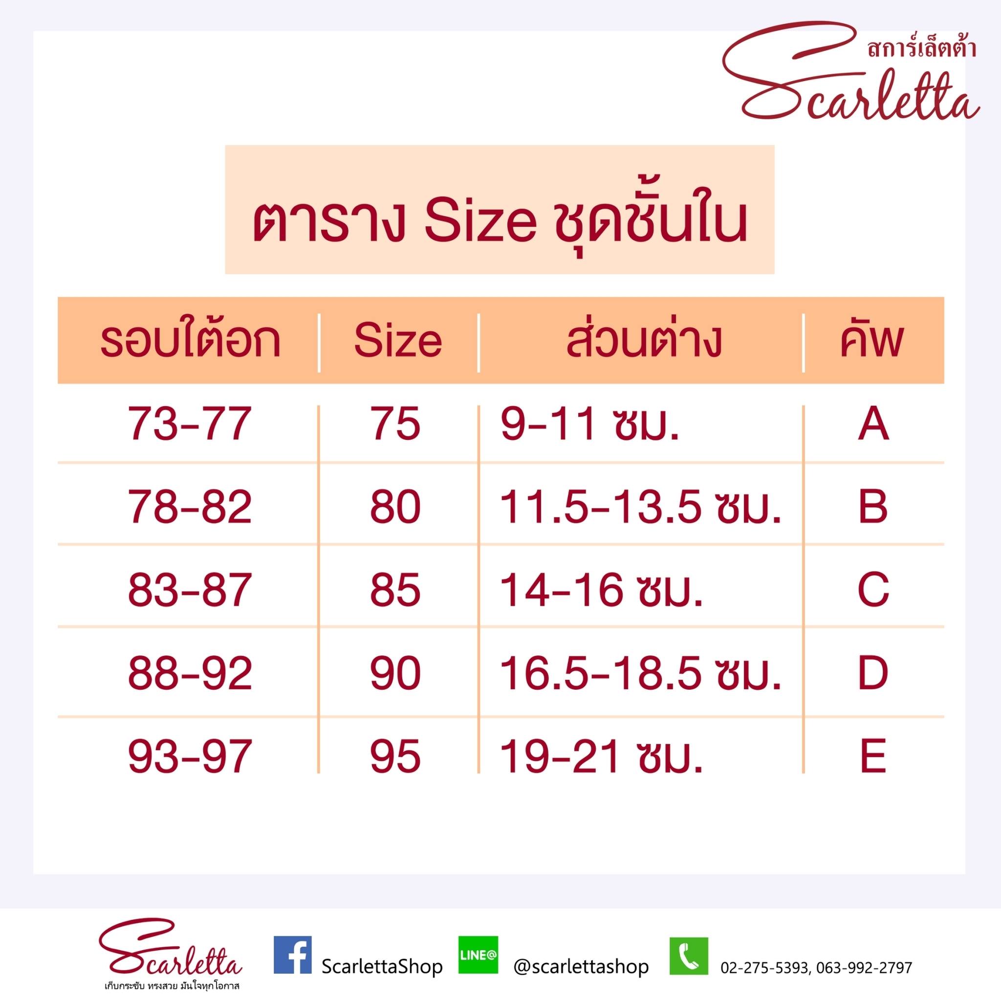 ขั้นตอนวัดไซส์เสื้อชั้นใน